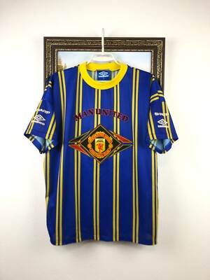 Vintage 90's Manchester United Football Shirt Umbro Soccer Jersey
