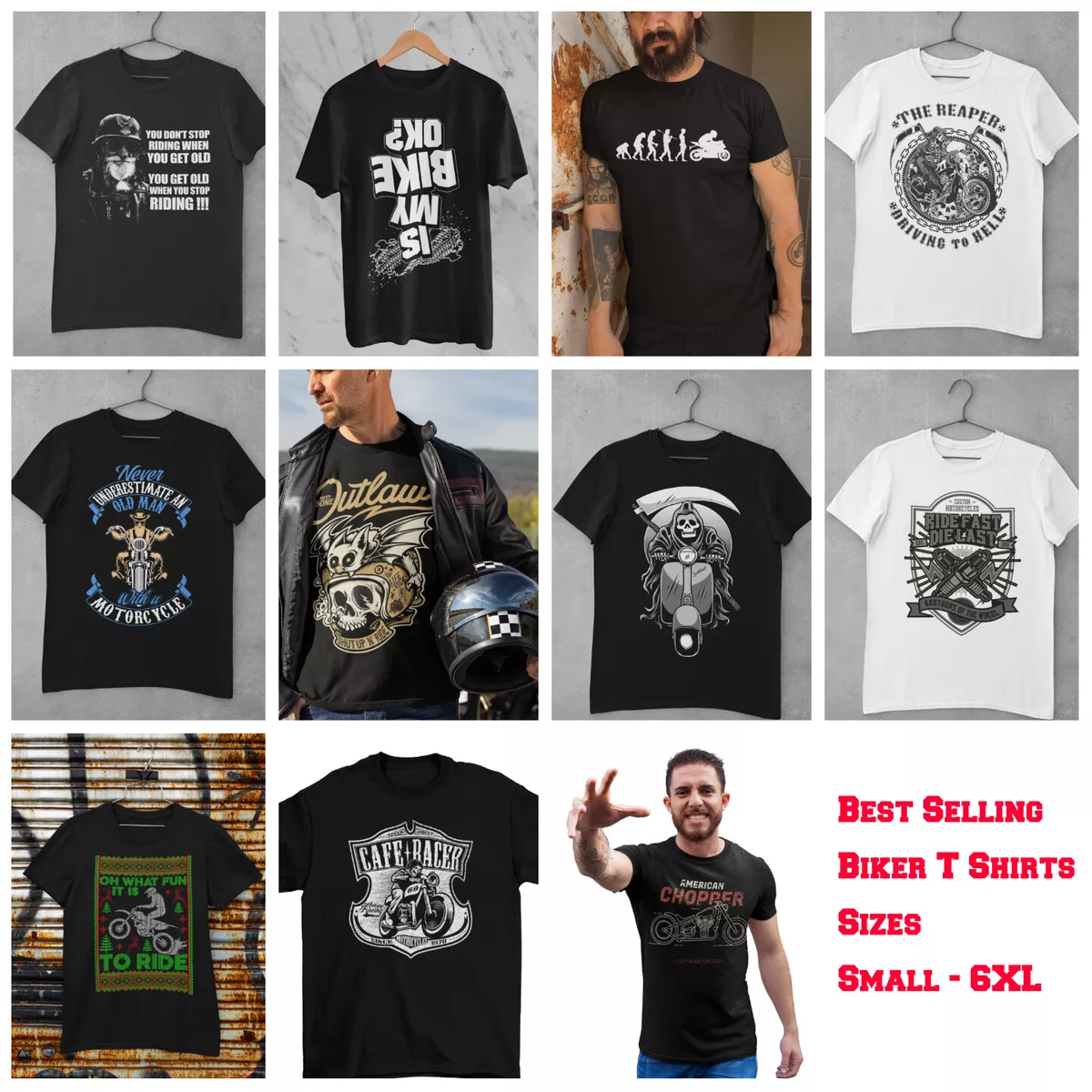 Motorcycle Themed Biker T Shirts Best Selling Designs Motorbike