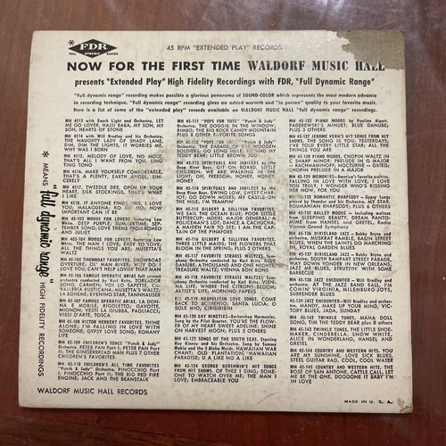 50s DEEP RIVER BOYS Sing Songs Of Jubilee 7" Waldorf Christian Gospel Soul VG+ - Picture 2 of 4