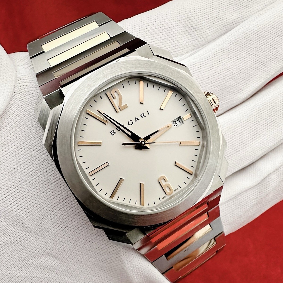 🔥BVLGARI Octo Solo Tempo BGO38S 102118 BGO38SPG Gold Box Papers