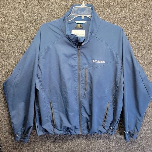 Columbia Men's Sz XL Omni-Heat Omni-Shield Navy Bomber Winter Jacket - Picture 2 of 8