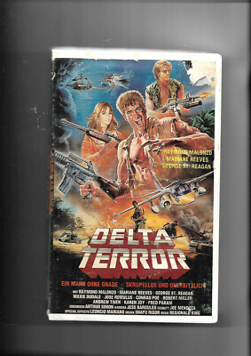 2 VHS Delta T. (1982) & Executive Target (1997) Angie Everhart Keine DVD