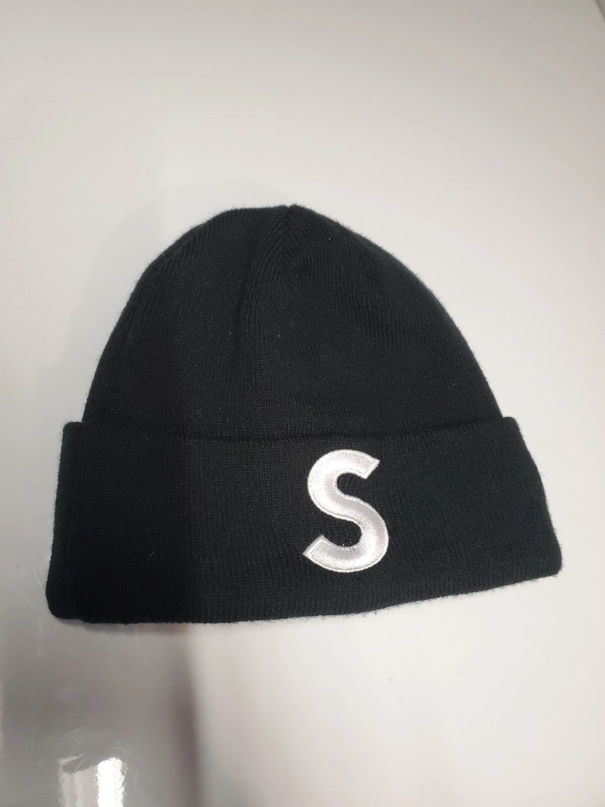 Bonnet 2019 F/W Supreme S logo boîte noire logo Brooklyn NYC Dunk Low rare