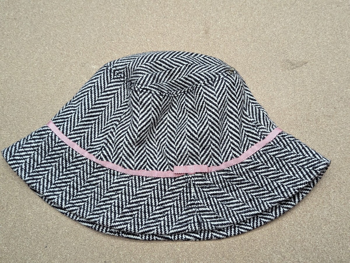 J Crew Womens Herringbone Tweed Bucket Hat Size S-M Cloche 