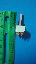 ALCO MTF-206P  miniature  FLAT toggle SWITCH DPDT ON-OFF-ON