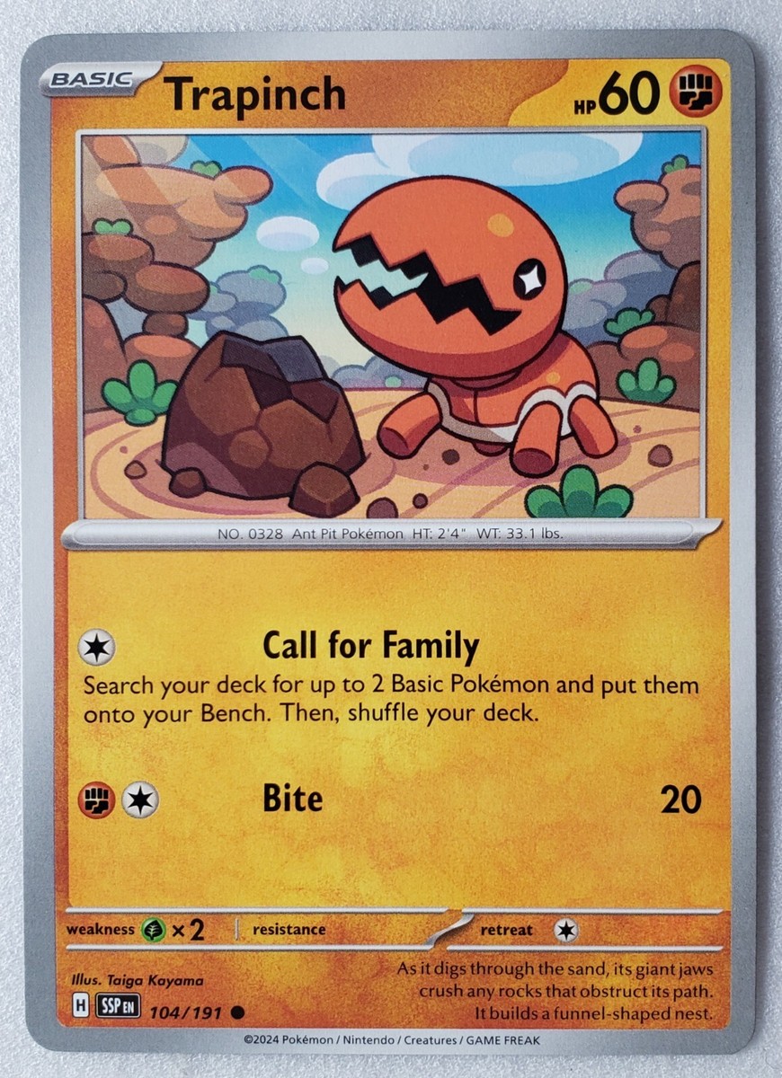 trapinch pokemon card Sam's Club Exclusive Prismatic Evolutions Bundle – Chicken & W's main image 0