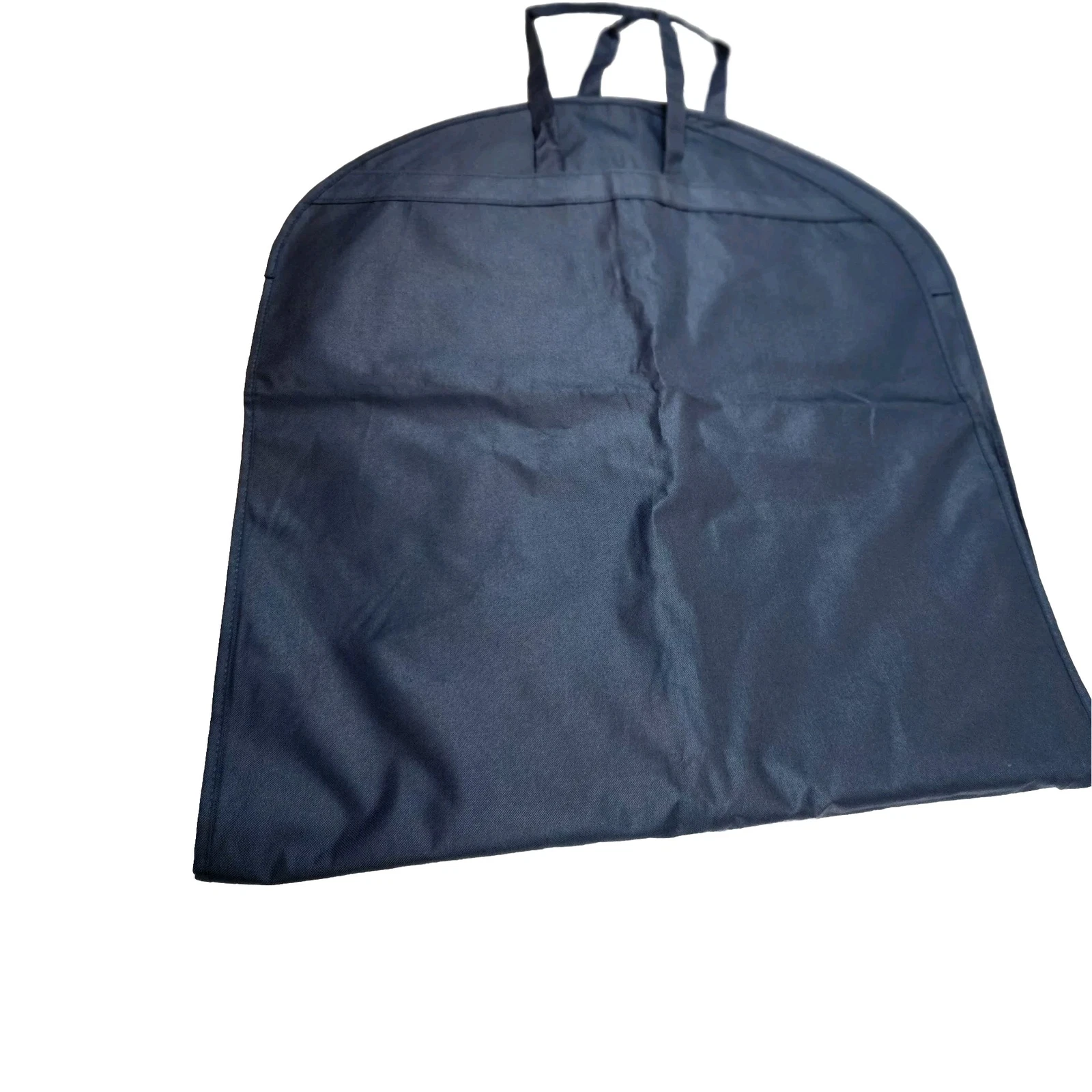 Abito vestito Tory Burch borsa tela viaggio blu navy e arancione logo zip 23Wx53L