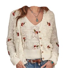 NWT Sundance Catalog Ethereal Floral Cardigan size M 188