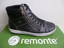 Remonte Women Boots Ankle Boots Winter Shoes TEX Leather Black D0772