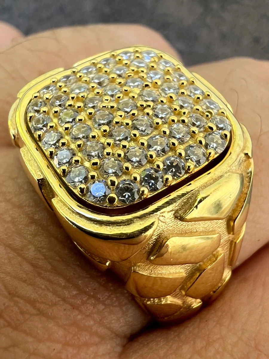 Louis Vuitton Mens Rings, Silver, L (Stock Confirmation Required)