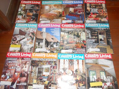 VINTAGE COUNTRY LIVING SET OF 12 ISSUES MAGAZINES   1987