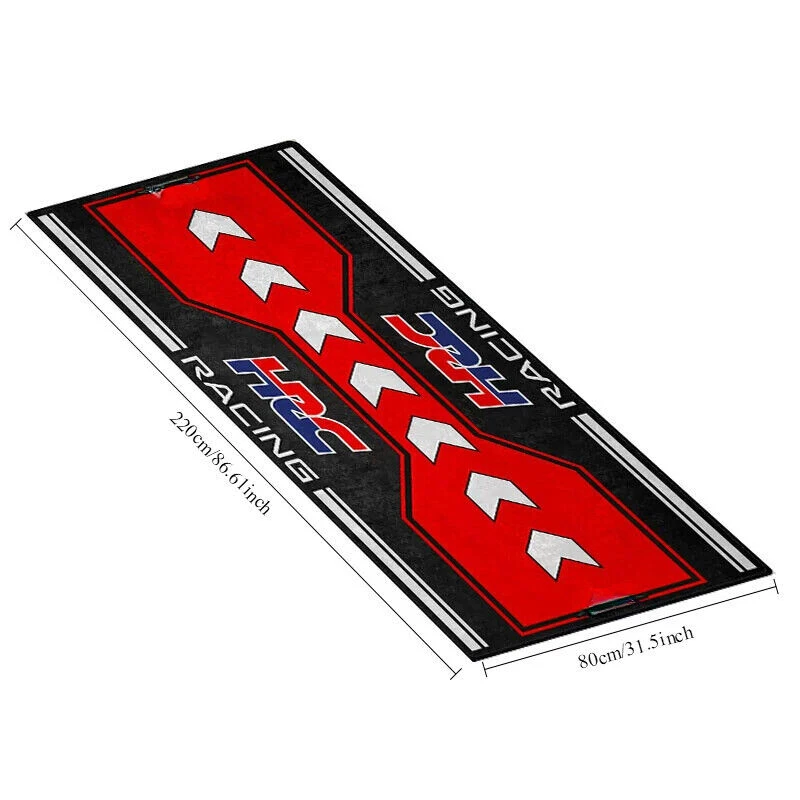 Alfombrilla de piso de garaje para motocicletas Honda Racing HRC alfombrilla de piso de carreras Foto 2 de 4