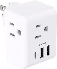 Multi Plug Outlet Extender with USB Outlets Power Strip Non Surge Protector