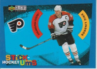 1997-98 Collector's Choice Stick 'Ums Eric Lindros - - Bild 1 von 2
