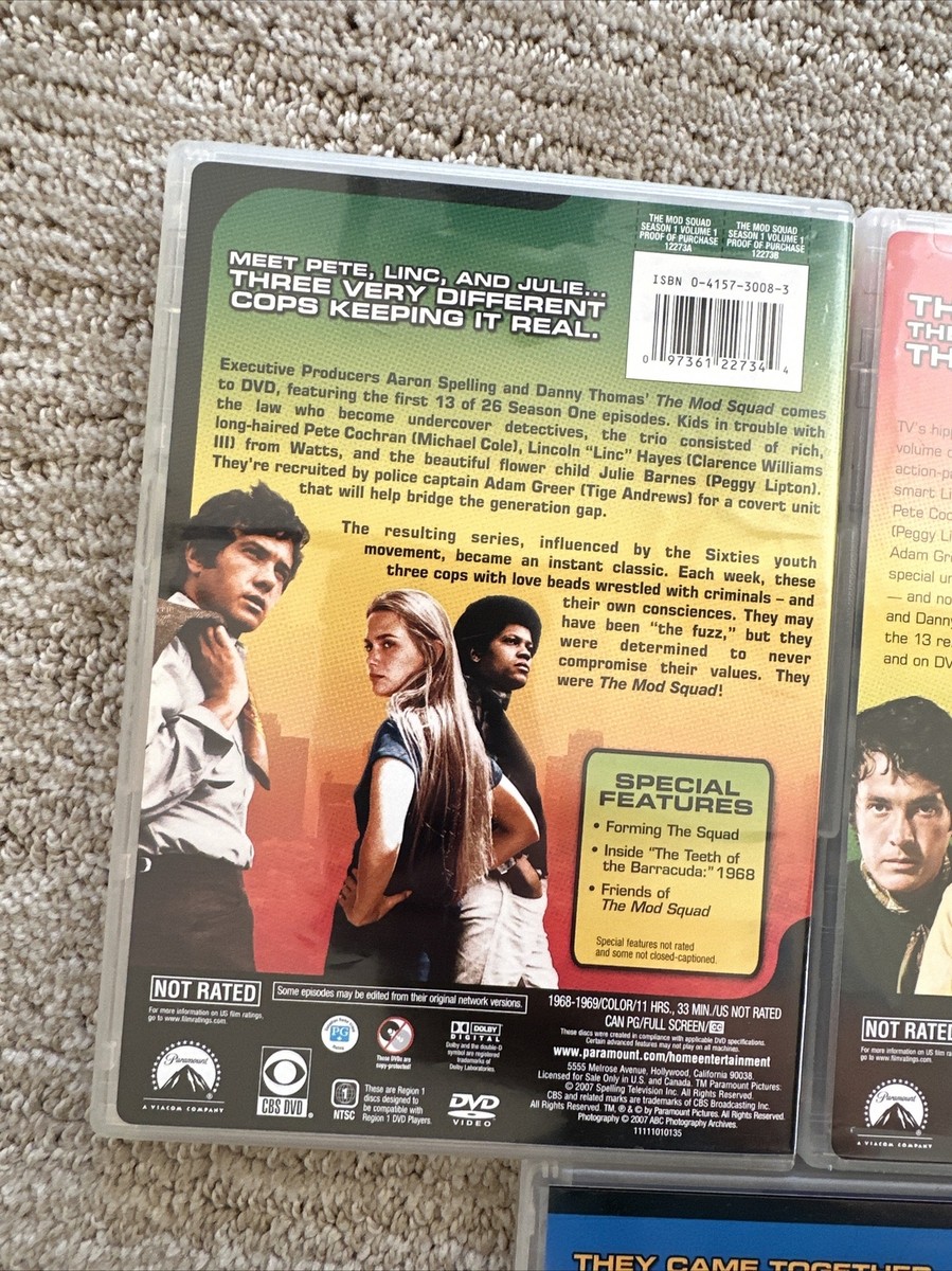 The Mod Squad TV Series (12) DVDs Seasons 1 Volume 1,2
