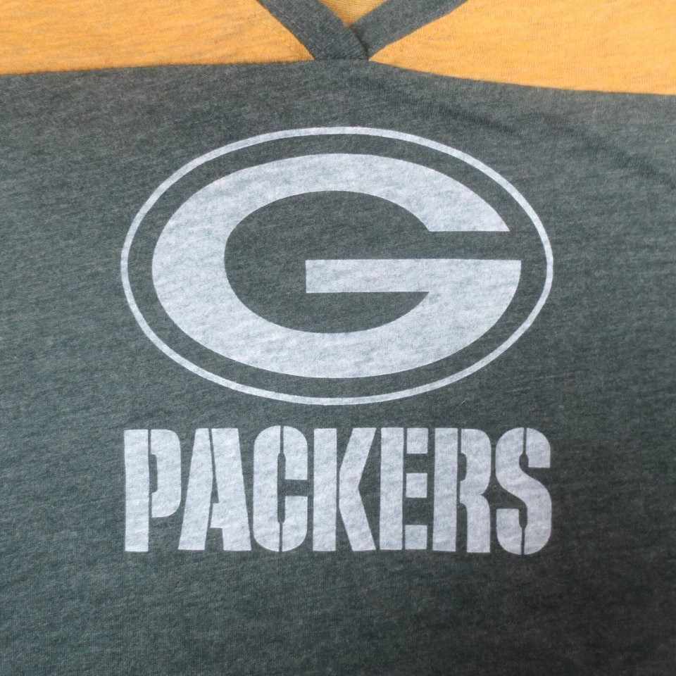 Camiseta Nike Green Bay Packers #12 Aaron Rodgers NFL para mujer L verde manga corta Foto 2 de 4