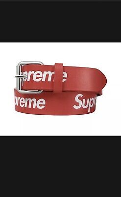 Supreme Repeat Leather Belt - Red - Size S/M - ORDER Supreme Repeat Leather Belt - Red - Size S/M - ORDER