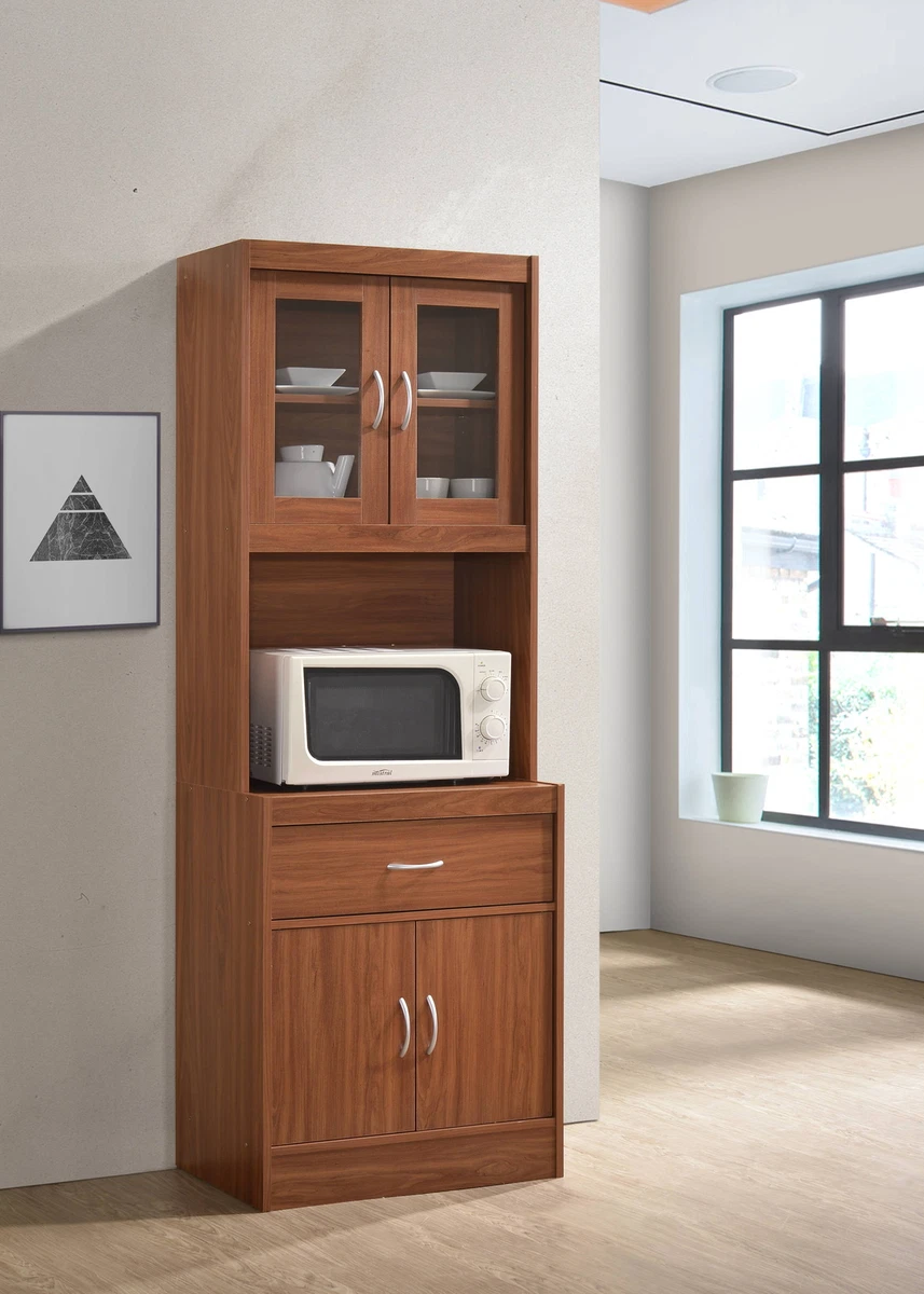 Tall microwave stand with storage deals