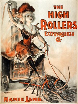 High Rollers Extravaganza Decorative Poster. Fine Art Wall Interior Design 2624