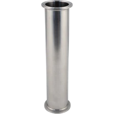 Stainless Tri-Clamp Extension Tube - 2 in. wide x 10 in. long - 