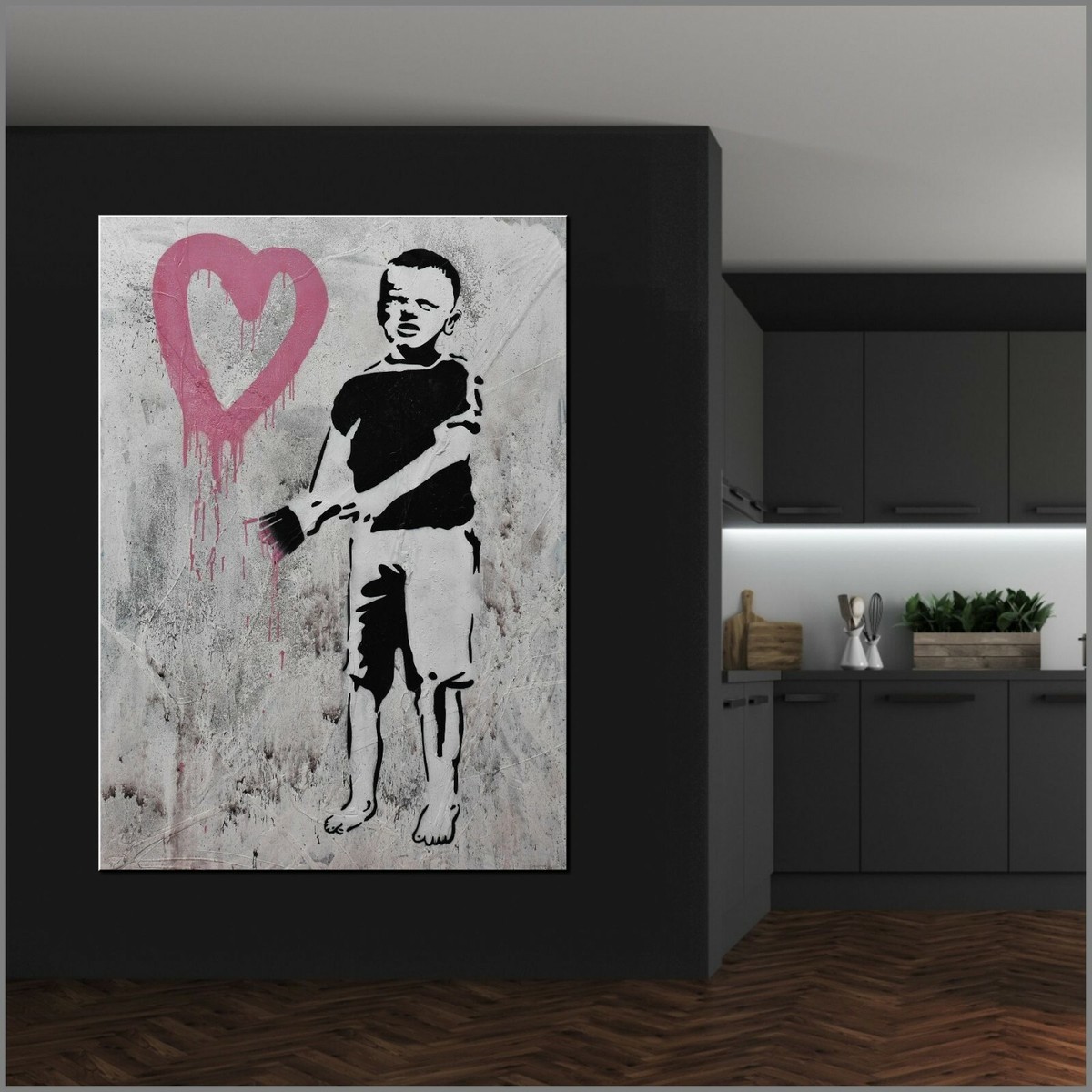 バンクシー Banksy Love Hurts エスタンプ リトグラフ バンクシー Banksy Love Hurts エスタンプリトグラフ