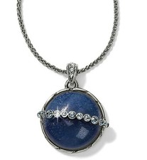 NWT Brighton HALO ODYSSEY Round Necklace Blue Quartz Pendnat Necklace MSRP 62