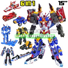 Tobot V Galaxy Detectives 15" Master V Ultimate Figure Vehicle Combiner Robot