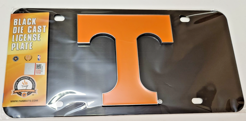 Tennessee Volunteers NCAA Black Die Cast License Plate