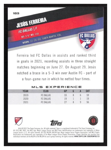 2022 Topps MLS #1-200 Base cards Pick Your Card(s) Complete Your Set - Picture 319 of 347