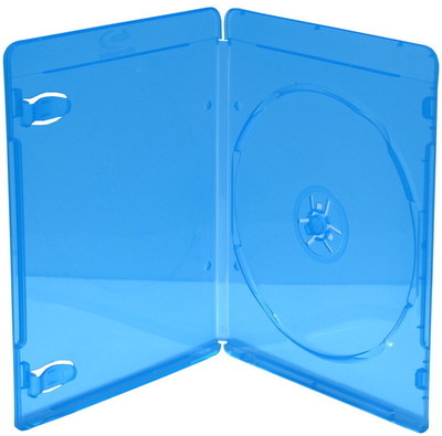 200 Blu-ray Hüllen 1er Box 7 mm für je 1 BD / CD / DVD blau