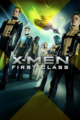 X-Men First Class Metal Poster Michael Fassbender James McAvoy 7x11 12x18 C1 