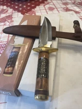 chipaway cutlery hunting knife 12” Surgical Steel Brass Bolsters Bone Handle