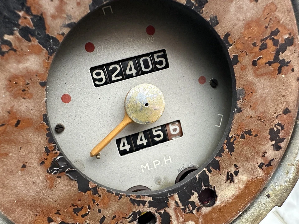 ALFA ROMEO Giulietta Spider Sprint Usado Original VEGLIA 120 MPH VELOCÍMETRO - Imagem 4 de 4