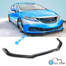 1pc For 13-15 Honda Civic 4Dr Sedan GT Style Front Bumper Spoiler Lip Urethane
