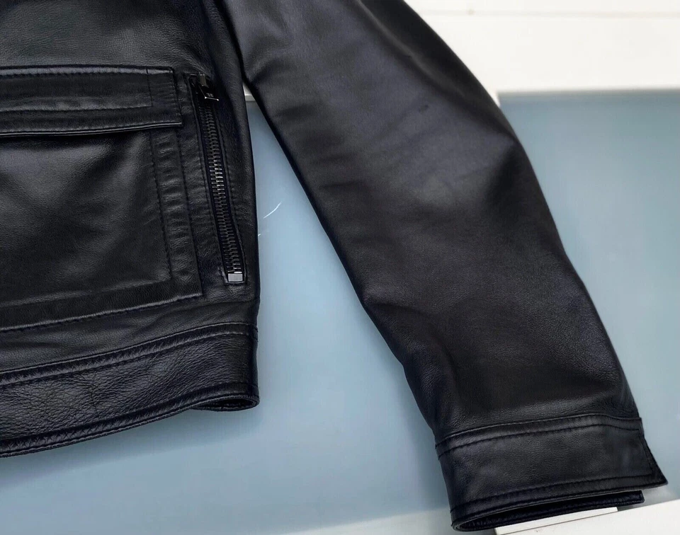 UltraRare & Gorgeous Givenchy AW00 Lampo Zipper 4 Pockets Lamb Leather Jacket - Image 4 of 4