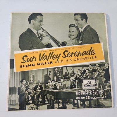 Glenn Miller Orchestra SUN VALLEY SERENADE Jazz Swing Film Soundtrack LP 10'' HMV