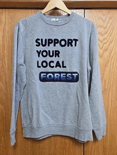 TenTree Crew Neck Sweatshirt Support Your Local Forest XL Heather Grey 10 Tree