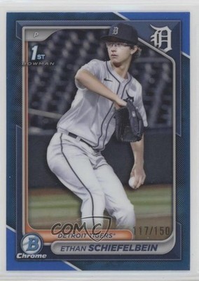 2024 Bowman Draft Chrome Blue Refractor 117/150 Ethan Schiefelbein #BDC-7 3q5