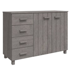 Chic Solid Wood Sideboard with 4 Drawers and 2 Doors vidaXL