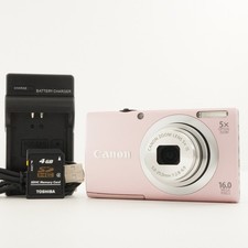 Canon PowerShot A2400 IS Pink With 4GB SDHC Card Digital Camera from Japan 8886