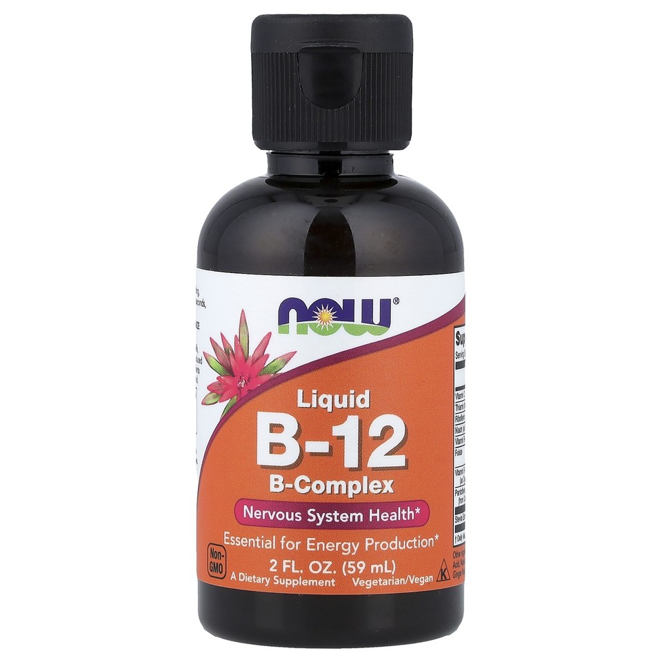 Liquid B-12, B-Complex, 2 fl oz (59 ml)