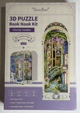Tonecheer Book Nook Kit Giverny Garden 3D Puzzle DIY Miniature House LED TQ138