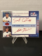 2005 JP Arencibia/Adam Davis Upper Deck USA DUAL ROOKIE AUTO /16