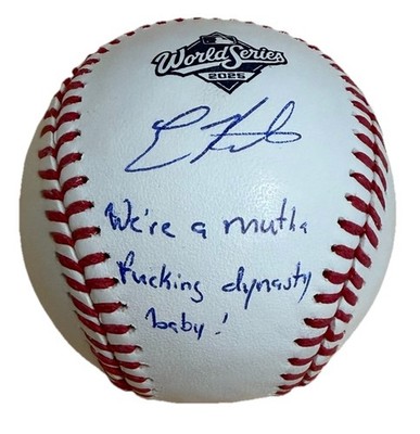 Enrique Kike Hernandez Dodgers Signed Inscribed 2025 World Series
