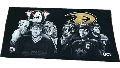 Anaheim Ducks UCI Beach Towel Gibson Getzlaf Kesler Giguere Selanne