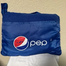 Pepsi Roll Up Stadium Blanket  48”x60” Blue Beach Picnic 