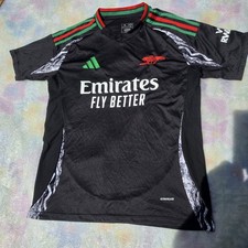 Arsenal Away Shirt,NO Player #,  Adidas Jersey XL Slim. Visit Rwanda On Sleeve. 