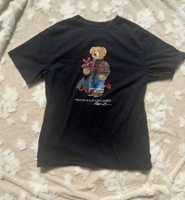 Polo Ralph Lauren Polo Bear Graphic Logo T-Shirt Men  s Navy XL Crewneck SS