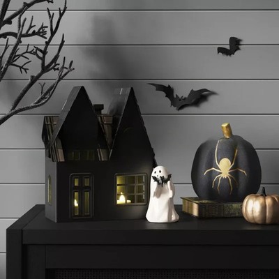Halloween Dekoration Ghost Dog Statue Harz Figur niedlich Wohnkultur