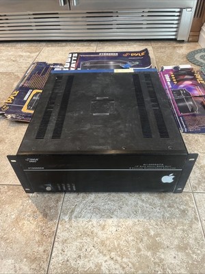 Pyle Home PT8000CH 8-Channel, 8,000-Watt Stereo/Mono Amp UNTESTED!!!!
